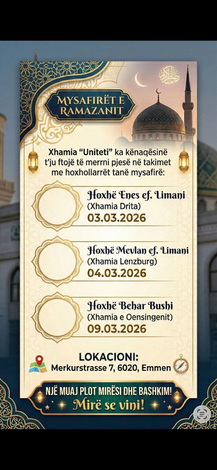 Mysafirët e Ramazanit